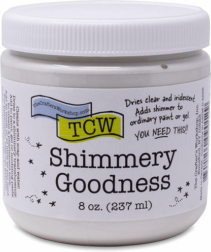 Crafter's Workshop, The TCW9012 Shimmery Goodness 8oz, 8 Ounce (Pack of 1), White