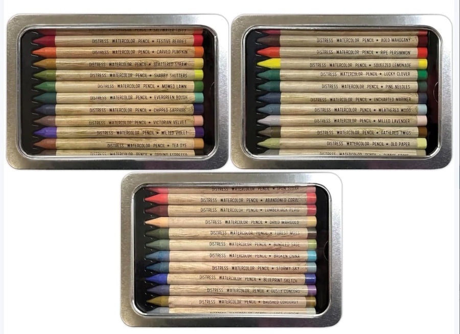 Ranger Ink Bundle Tim Holtz Distress Watercolor Pencils Sets 4, 5, 6 - tdh83580, tdh83597, tdh83603