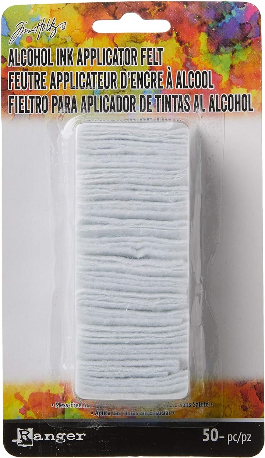 Ranger TIM20844 Adirondack Alcohol Ink Replacement Felt Pack,White