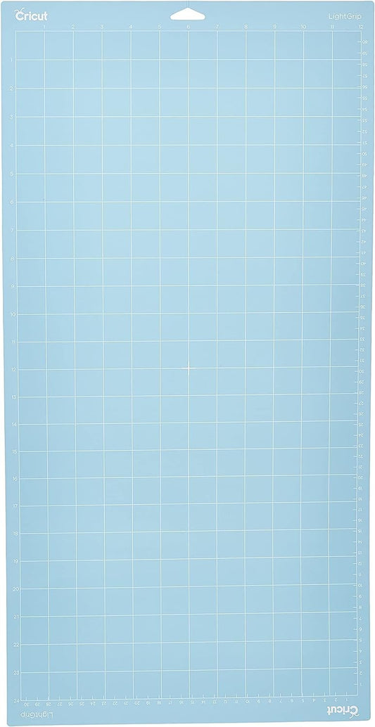 Cricut LightGrip Cutting Mats 12in x 24in, Reusable Cutting Mats for Crafts with Protective Film, Use with Printer Paper, Vellum, Light Cardstock & More for Cricut Explore & Maker (1 Count)