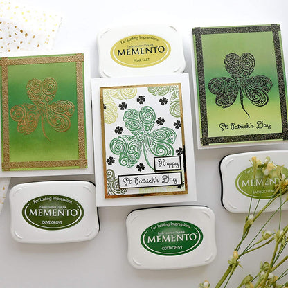 Tsukineko Full-Size Memento Fade Resistant Inkpad, Cottage Ivy