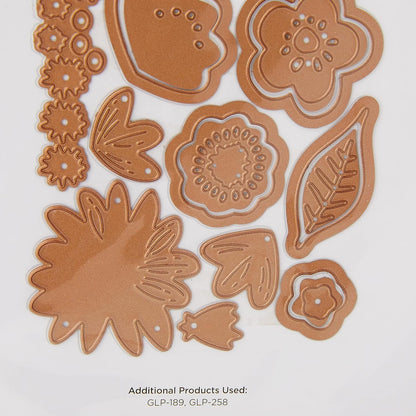 Spellbinders Etched Dies, Simply Perfect Layered Blooms
