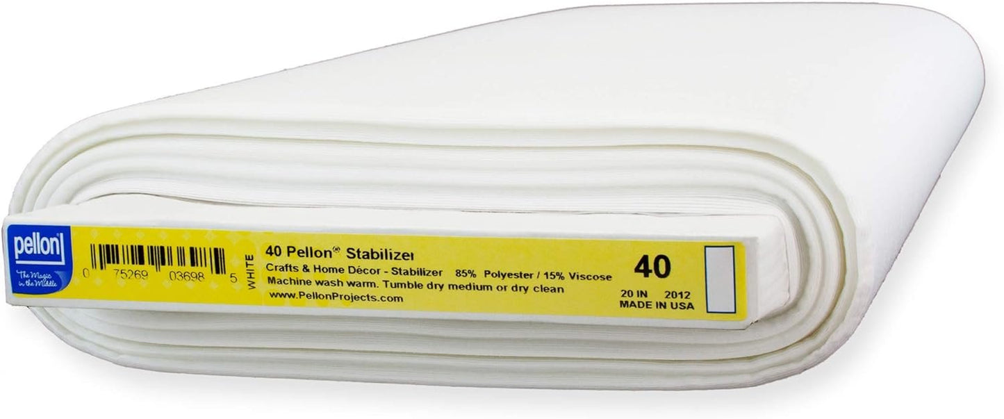 Pellon Sewin MID STABILIZER 20" X10YD, White