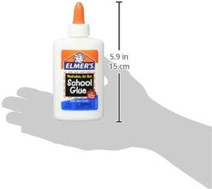 Elmers Washable No-Run School Glue, 4 oz, 1 Bottle (E304) - Pack of 2