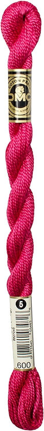 DMC 115 3-600 Pearl Cotton Thread, Very Dark Cranberry