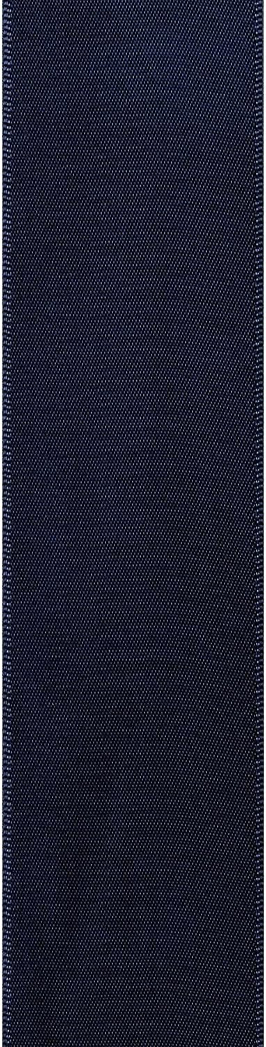 Berwick Offray 1.5" Single Face Satin Ribbon, Navy Blue, 10 Yds