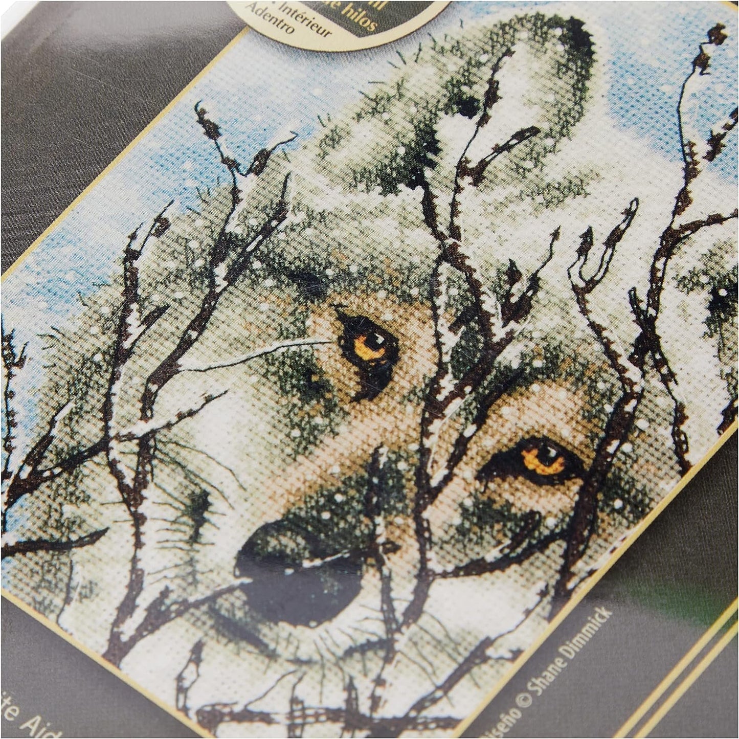 Dimensions Gold Collection Counted Cross Stitch Kit, Wolf, 18 Count White Aida, 5'' x 7''