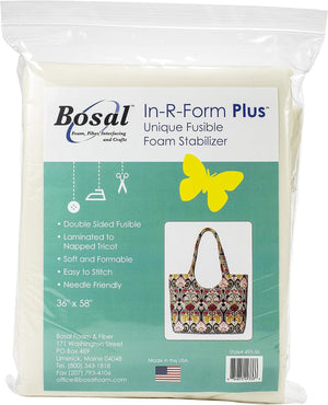 Fun Express Bosal in-R-Form Plus Unique Fusible Foam Stabilizer-36 x 58" |Pack of 1 Stabilizer, 36" x 58", White