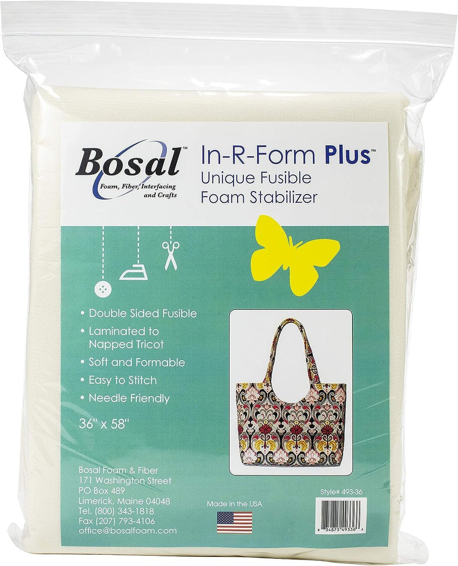 Fun Express Bosal in-R-Form Plus Unique Fusible Foam Stabilizer-36 x 58" |Pack of 1 Stabilizer, 36" x 58", White