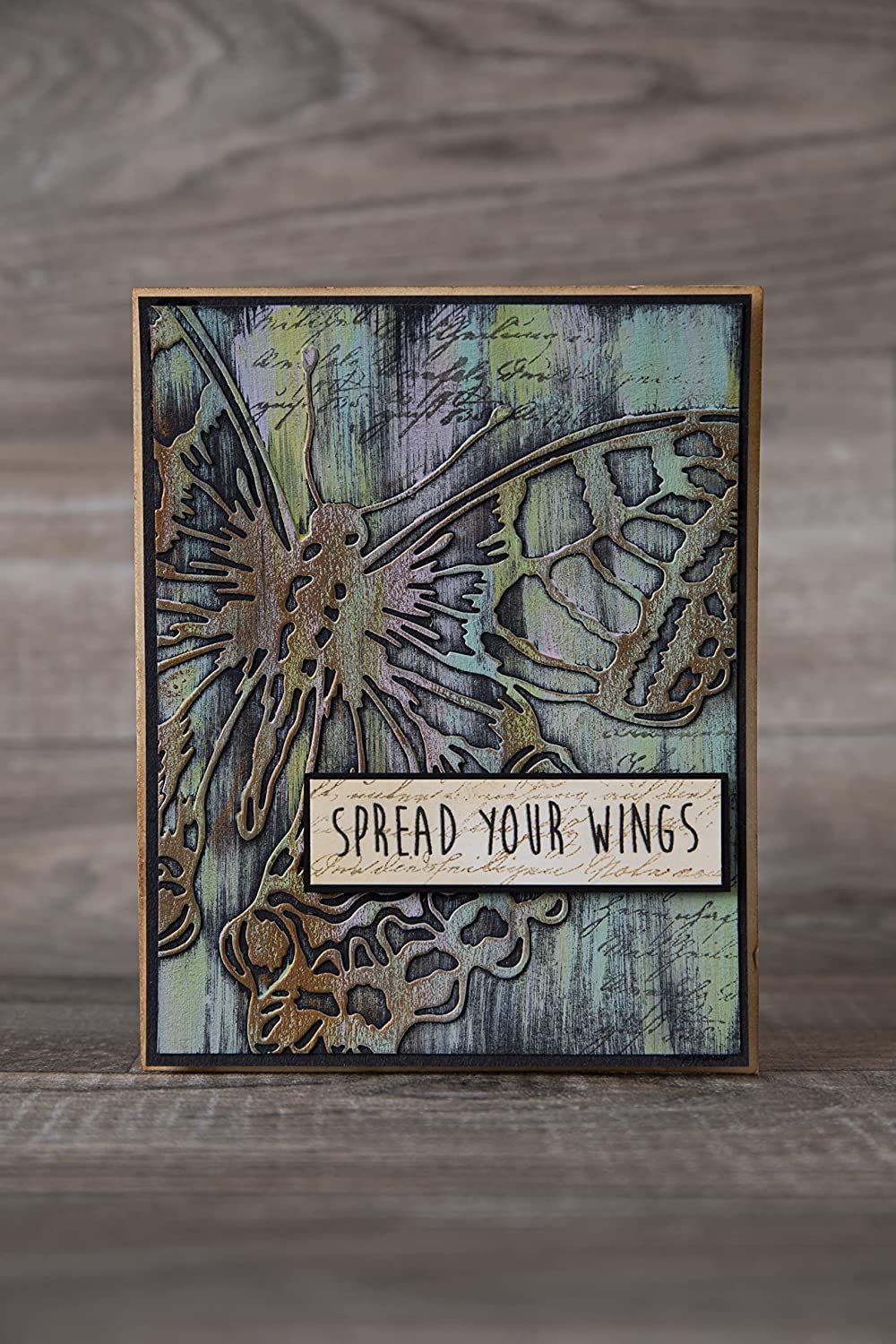 Sizzix Thinlits Die 665201 Perspective Butterfly by Tim Holtz, Multicolor
