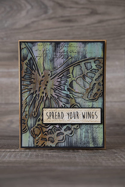 Sizzix Thinlits Die 665201 Perspective Butterfly by Tim Holtz, Multicolor