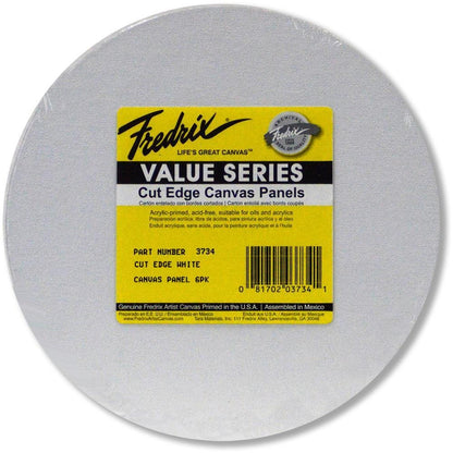 Tara Fredrix Round Cut Edge Canvas Panel 6/Pkg