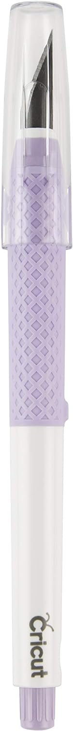Cricut TrueControl Knife Kit - For Use As a Precision Knife, Craft knife, Carving Knife and Hobby Knife - For Art, Scrapbooking, Stencils, and DIY Projects - Comes With 5 Spare Blades - [Lilac]