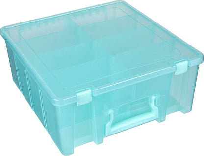 ArtBin Artbin Super Satchel Double Deep, Aqua Mist, 1 Pack, Model:6990AA
