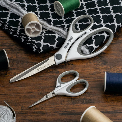 SINGER Sewing Scissors Set – 8.5-Inch Fabric Scissors & 4-Inch Mini Detail Scissors