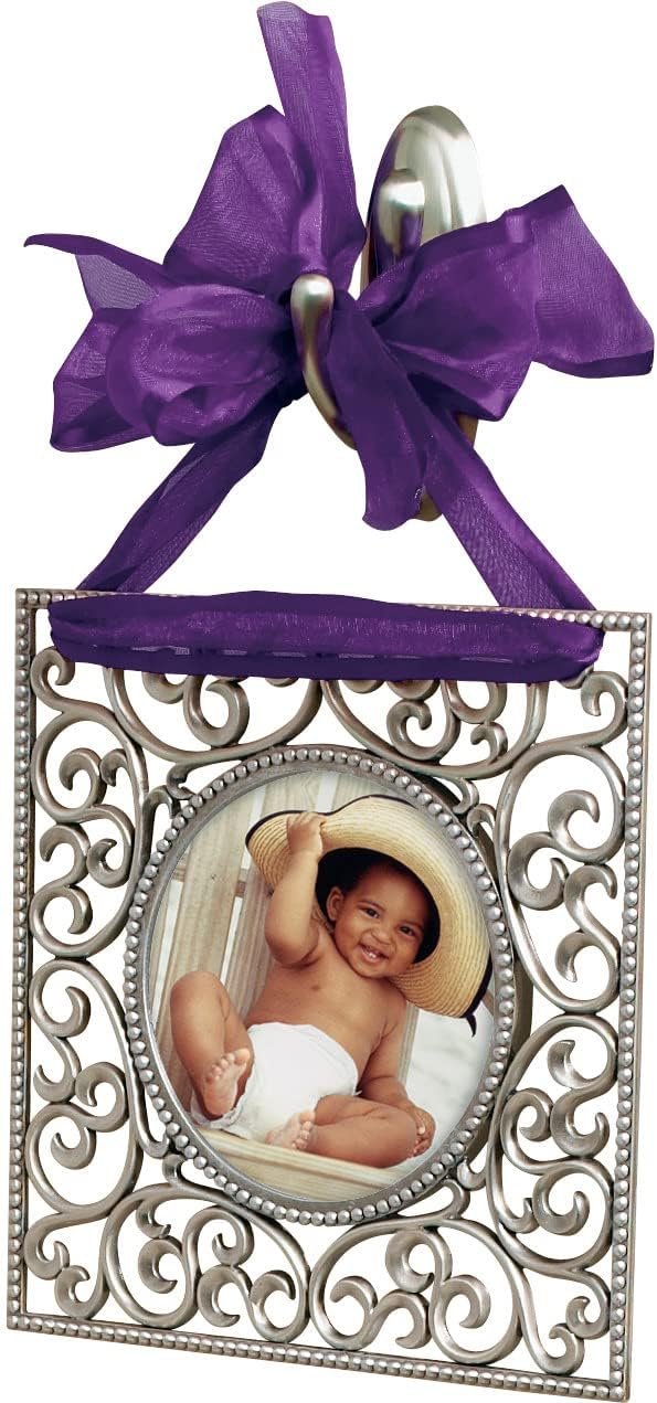 Command Medium Traditional Plastic Hook, Brushed Nickel, 1-Hook, 2-Strips, Decorate Damage-Free