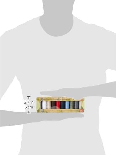 Gutermann 100% Recycled Polyester Sew-All Thread 100-10 Basic Coloured Reels, One Size, Multi