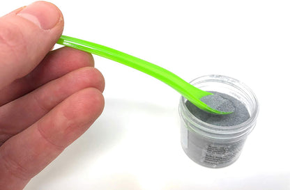 Ranger Embossing Powder Bundle, Red Tinsel, Green Tinsel, Gold Tinsel, Silver Tinsel, Frosted Crystal and Blue Tinsel and 6X Pixiss Craft Spoons