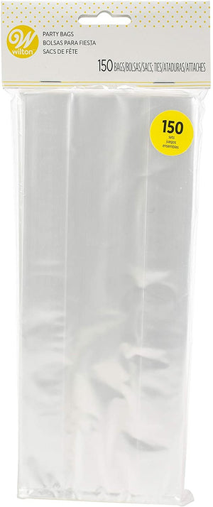 Wilton Party Bags 150/Pkg, Clear