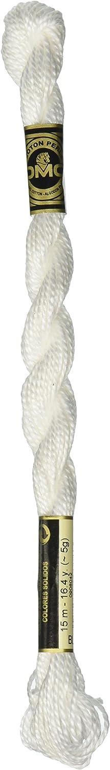 DMC Pearl Cotton Skein Size 3 16.4yd, White
