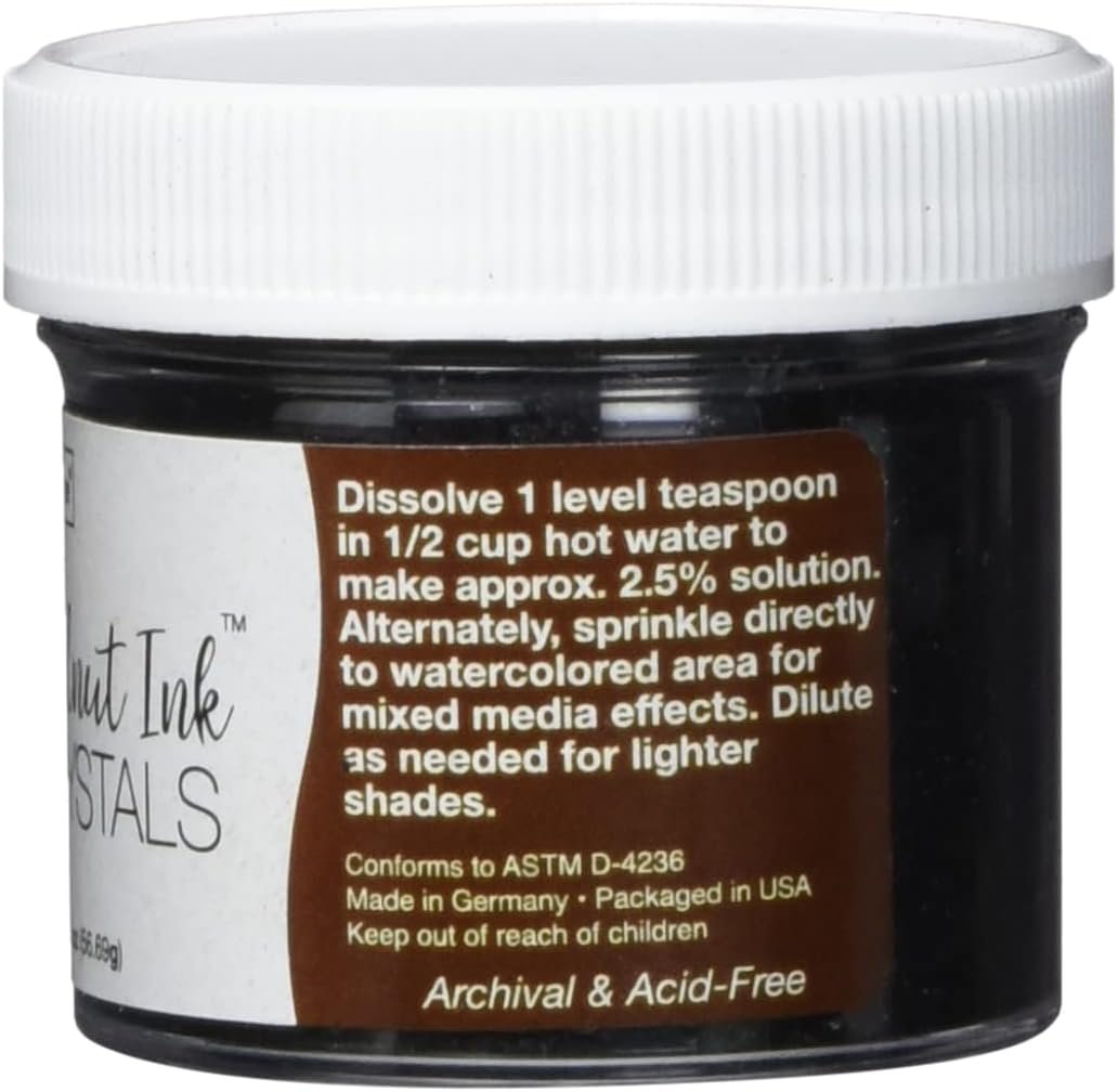 Tsukineko WIINK001 Walnut Ink Crystals 2 Ounces/Jar-