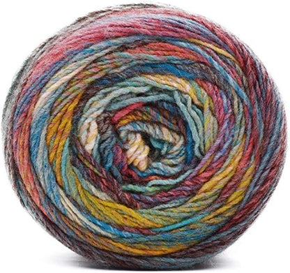 Red Heart Roll with It Melange Show Time Yarn - 3 Pack of 150g/5.3oz - Acrylic - 4 Medium (Worsted) - 389 Yards - Knitting/Crochet