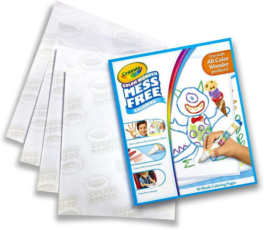 Crayola Color Wonder Mess Free Coloring, Blank Coloring 30 Pages, Gifts for Toddlers, Ages 3, 4, 5