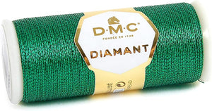 DMC Diamant Metallic Needlework Thread, 38.2-Yard, Green Emerald