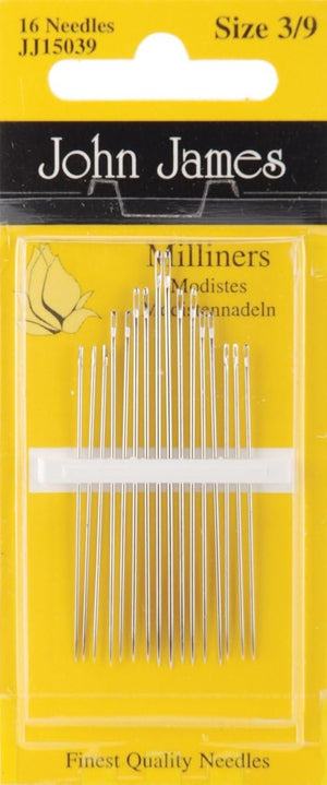 Milliners Hand Needles-Size 3/9 16/Pkg (Parent)