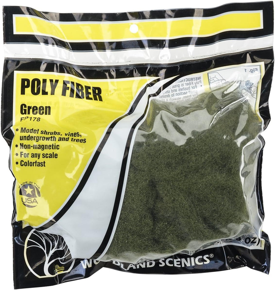 Woodland Scenics Poly Fiber 16g-Green