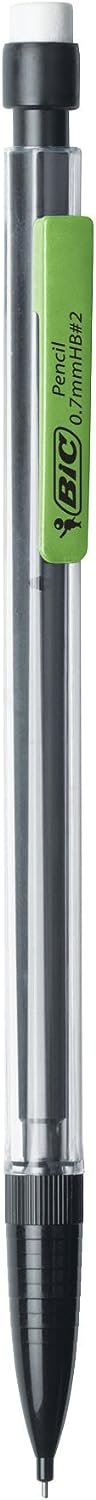 BIC Xtra-Precision Mechanical Pencil, Clear Barrel, Fine Point (0.5mm), 5-Count