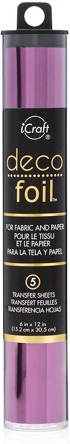 iCraft Deco Foil Transfer Sheets, 6" x 12", Gold Shattered Glass 5 Piece