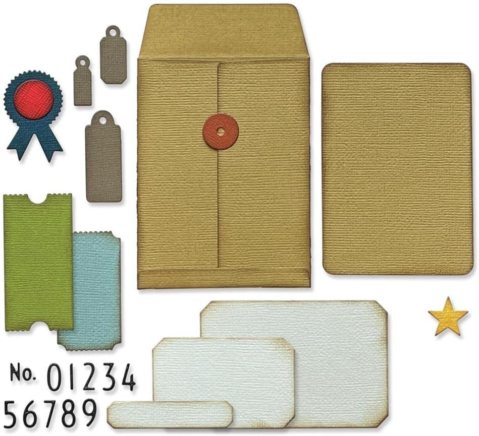 Sizzix Sizzx Thinlits Die Set 45PK Collector by Tim Holtz | 665926 | Chapter 3 2022, One Size, Multicolor