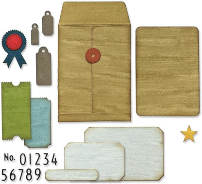Sizzix Sizzx Thinlits Die Set 45PK Collector by Tim Holtz | 665926 | Chapter 3 2022, One Size, Multicolor