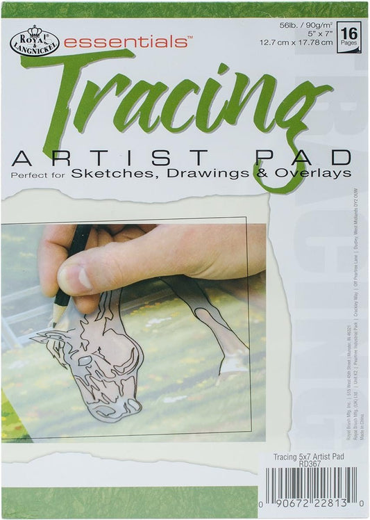 Royal Brush (ROYH8) Essentials(TM) Tracing Artist Paper Pad 5"X7", 16 Sheets