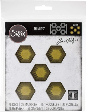 Sizzix Thinlits Die Set 25 Pack by Tim Holtz, Multicolor