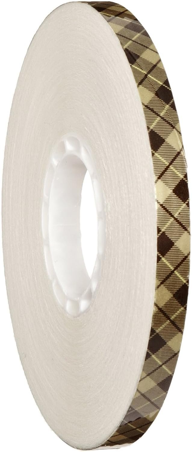 3M Scotch 908 ATG Gold Tape (Acid Neutral): 1/4 in. x 36 yds. (Clear Adhesive on Tan Liner)