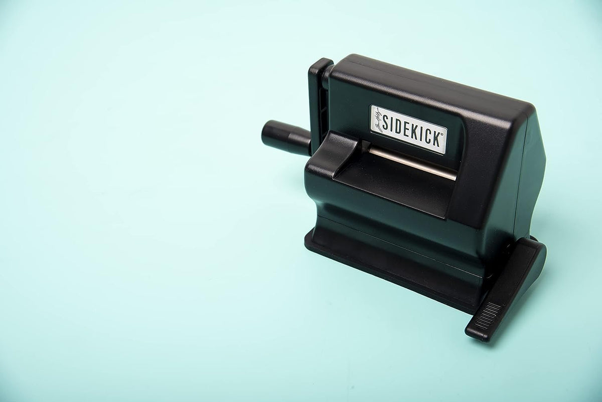 Sizzix Sidekick Starter Kit 664175 Manual Die Cutting and Embossing Machine, Black by Tim Holtz, One Size
