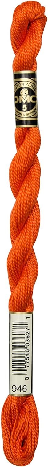 DMC 115 3-946 Pearl Cotton Thread, Medium Burnt Orange