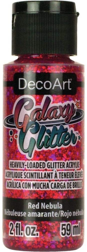 Deco Art DecoArt Galaxy Glitter Acrylic Paint 2oz-Nebula-Red