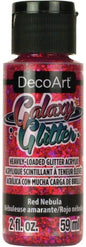 Deco Art DecoArt Galaxy Glitter Acrylic Paint 2oz-Nebula-Red