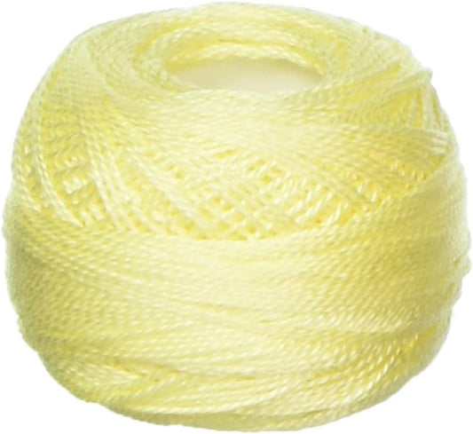 DMC 116 8-445 Pearl Cotton Thread Balls, Light Lemon, Size 8