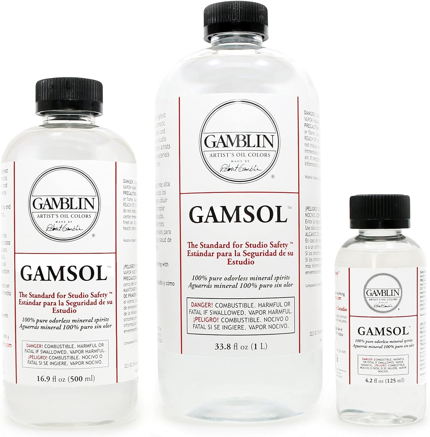 Gamblin Gamsol Oil Color, 16.9 Fl Oz (Pack of 1), Clear, 16
