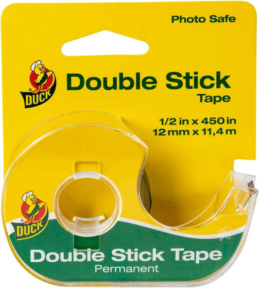 Duck Brand Permanent Double Stick Tape with Dispenser