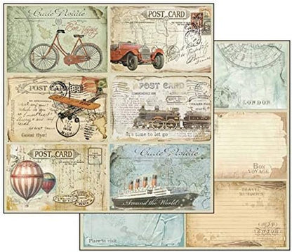Stamperia Intl Scrapbooking Paper, Multi-Colored 10 Pack