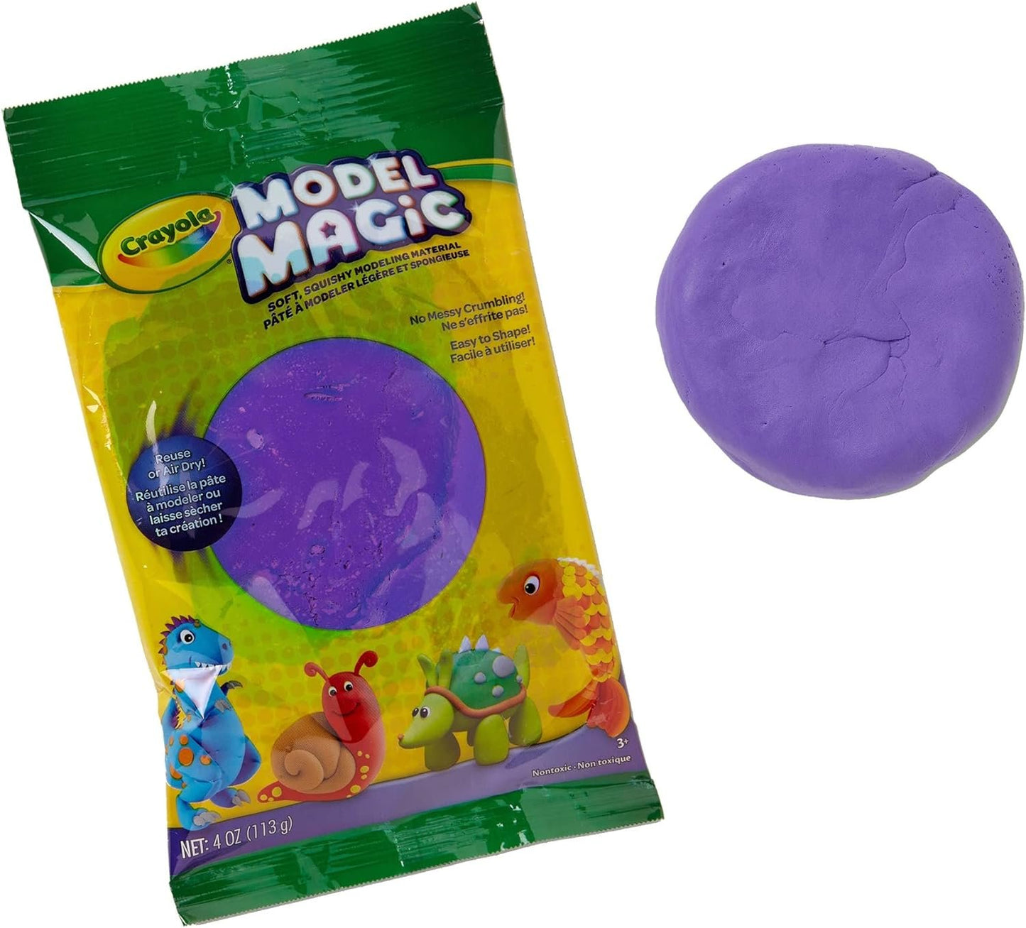 Crayola Model Magic in Raspberry Pink, Modeling Clay Alternative, 4oz (CY57-4486)