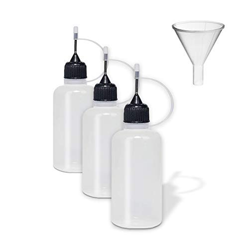 Jacquard Pinata Metals Bundle - Brass and Copper Colors (4-Ounce Bottles), 3 Pixiss 20ml Needle Tip Applicator and Refill Bottles and 1.5 inch Funnel Bundle for Yupo and Resin