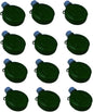 U.S. Toy Set of 12 Green Mini Plastic Canteen Toys