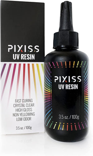PIXISS UV Resin & UV Mini Light with FREE Accessories Kit
