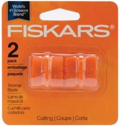 Fiskars Paper Cutter Replacement Blades - 2-Pack - Style G for 9" and 12" Paper Trimmer - Orange